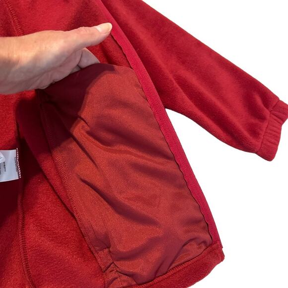 Columbia Women’s Red Fleece Fast Trek II Zip Up Jacket, Size Medium - Picture 10 of 15